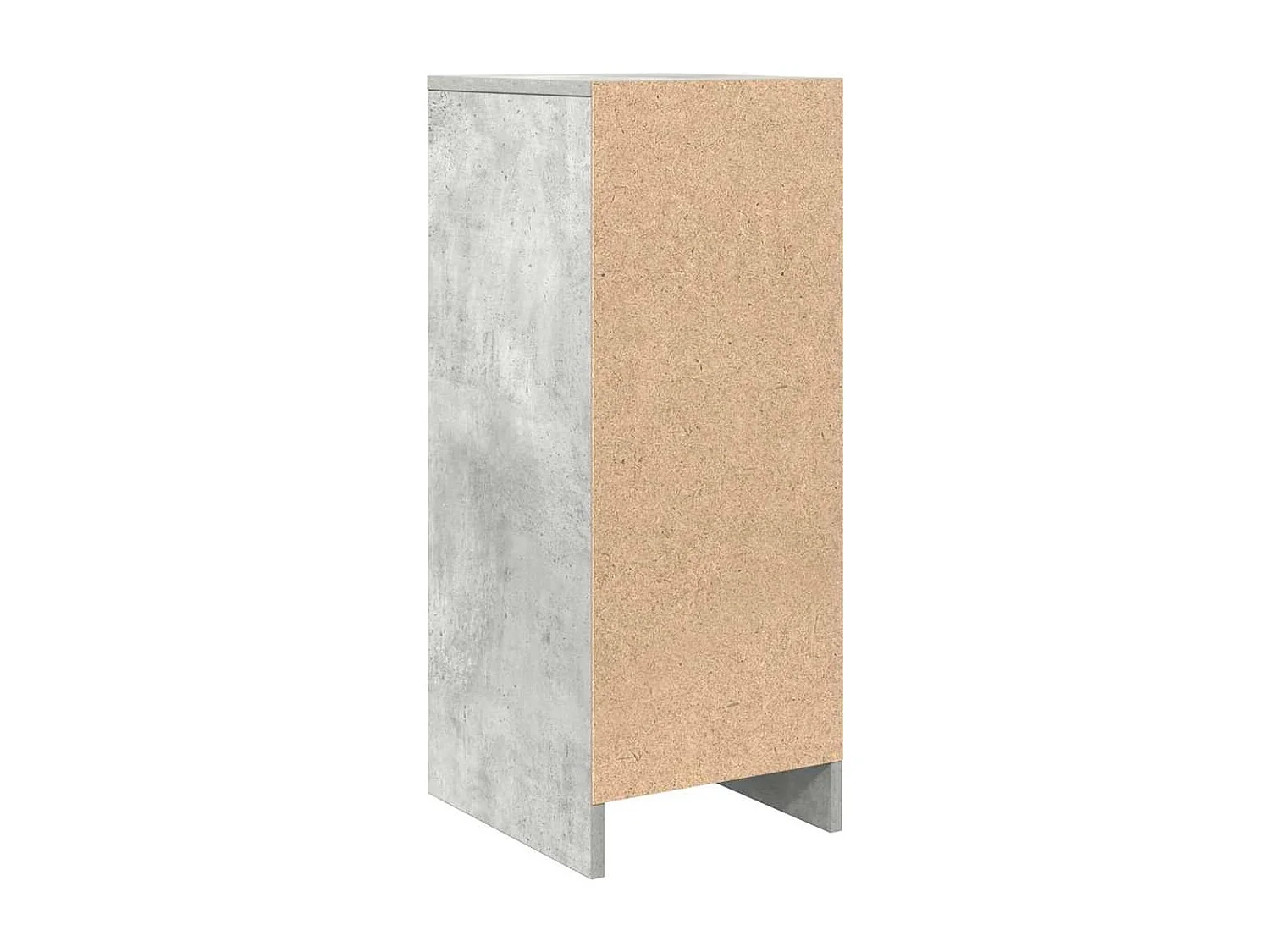 Buffet gris béton 29,5x34x76 cm bois d'ingénierie