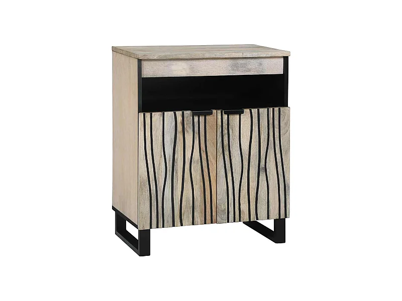 Meubles et étagères de rangement pour médias Blanc et Noir