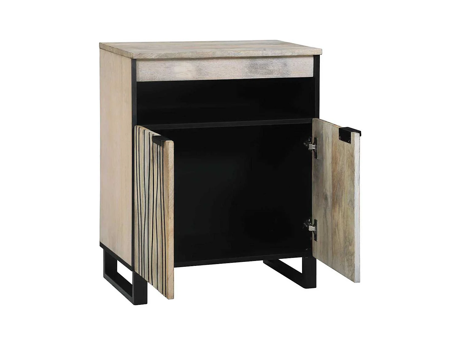 Meubles et étagères de rangement pour médias Blanc et Noir