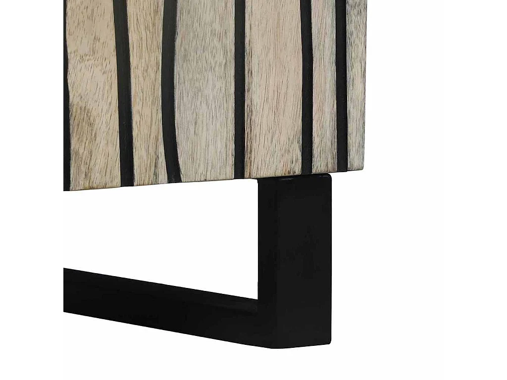 Muebles y estantes para almacenamiento de medios en blanco y negro