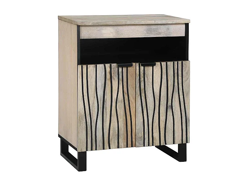 Mobili e scaffali per supporti multimediali bianchi e neri