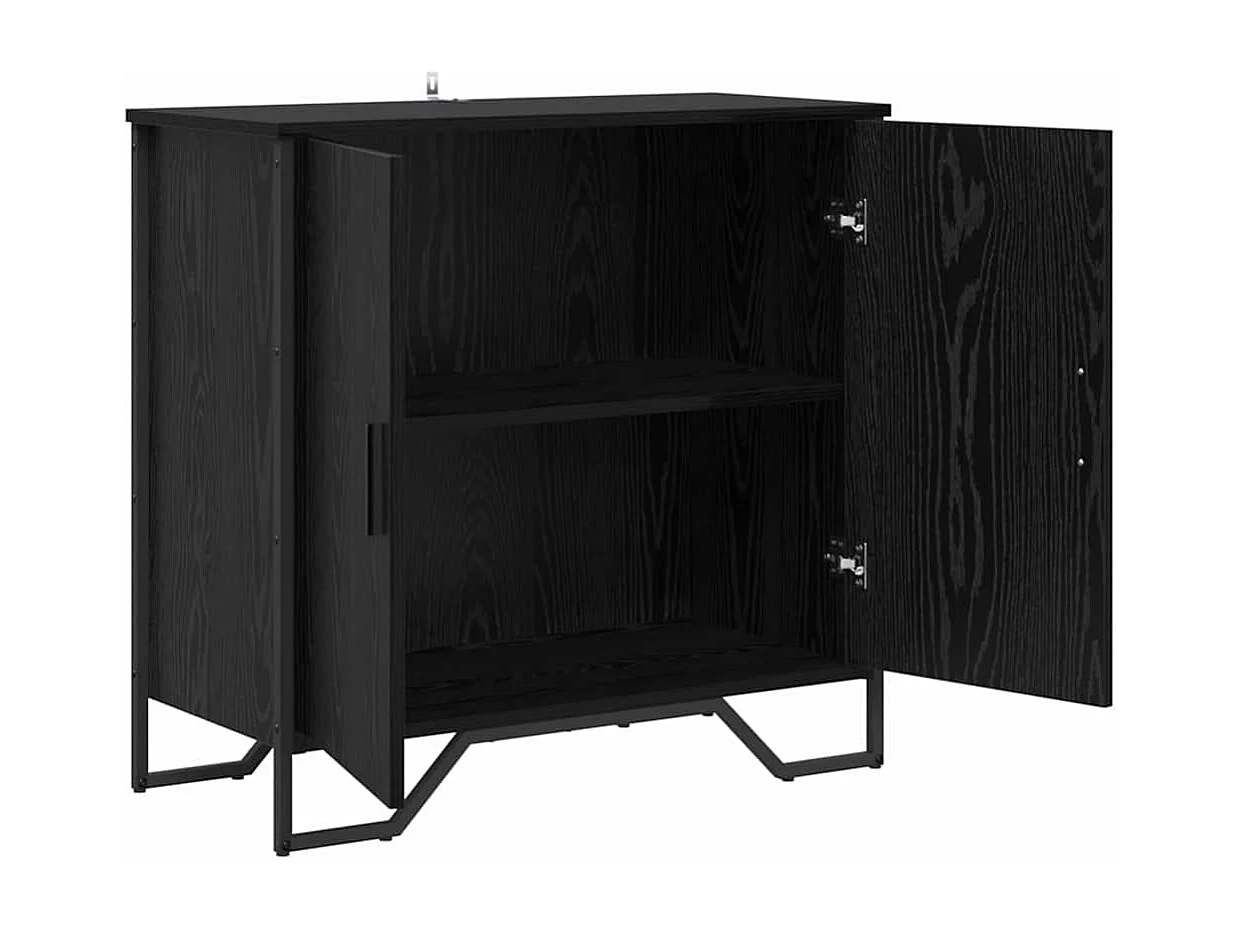 Buffet Chêne noir 78 x 35.5 x 74.5 cm Bois d'ingénierie
