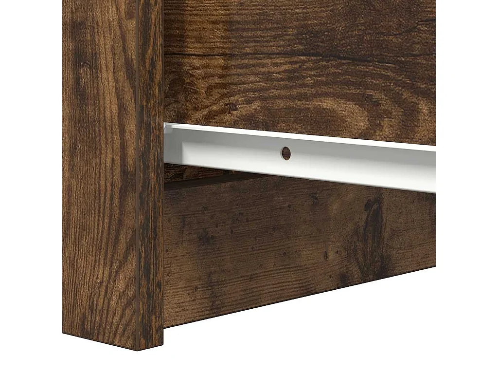 Gerookt eikenhouten dressoir 37,5x35x76 cm bewerkt hout