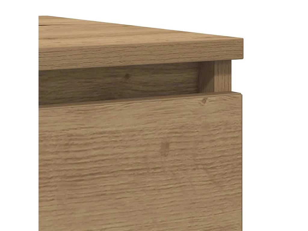 Aparador de roble artesanal 37,5x35x99 cm madera de ingeniería