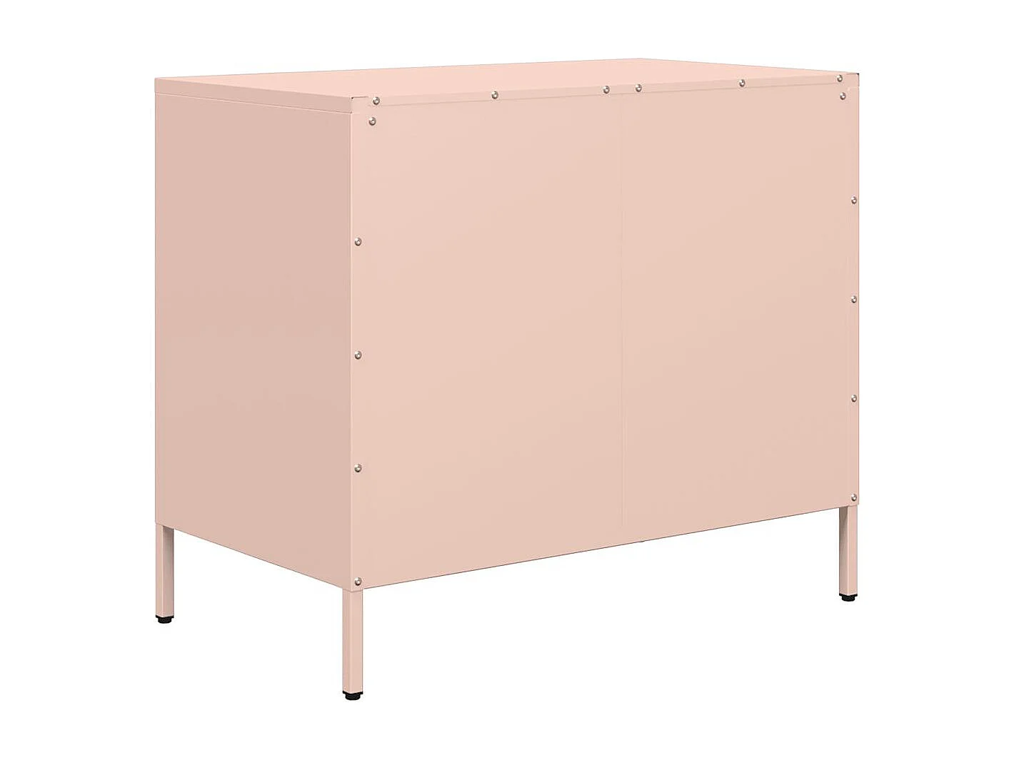 Buffet rose 68x39x58,5 cm acier laminé à froid