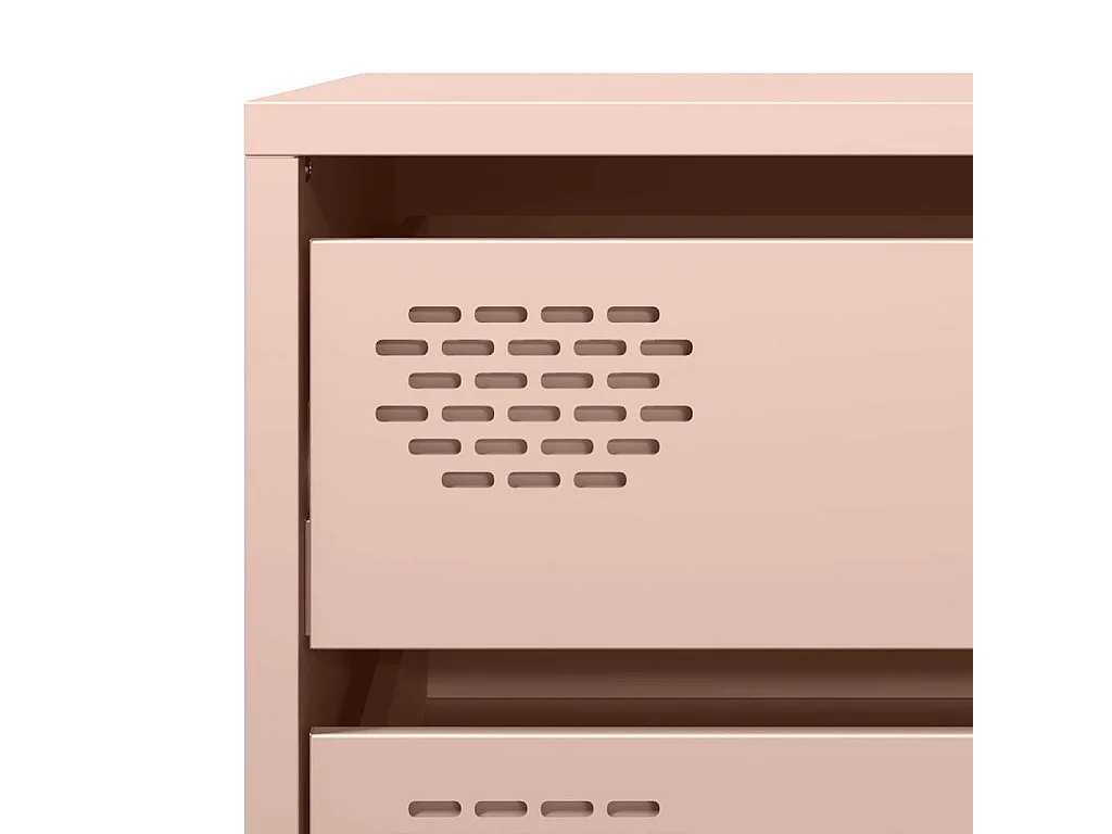 Buffet rose 68x39x58,5 cm acier laminé à froid