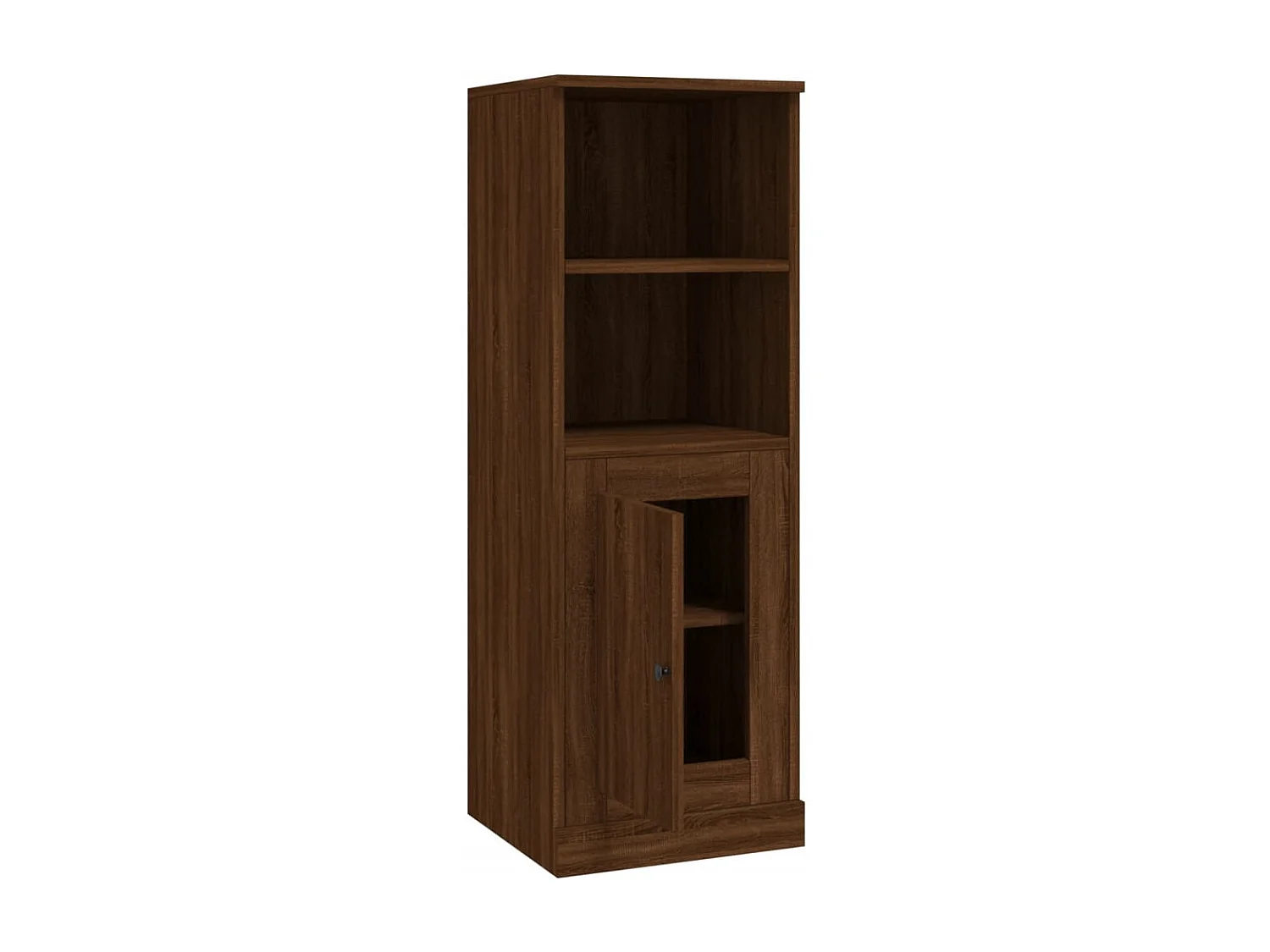 Buffet haut chêne marron 36x35,5x103,5 cm bois d'ingénierie
