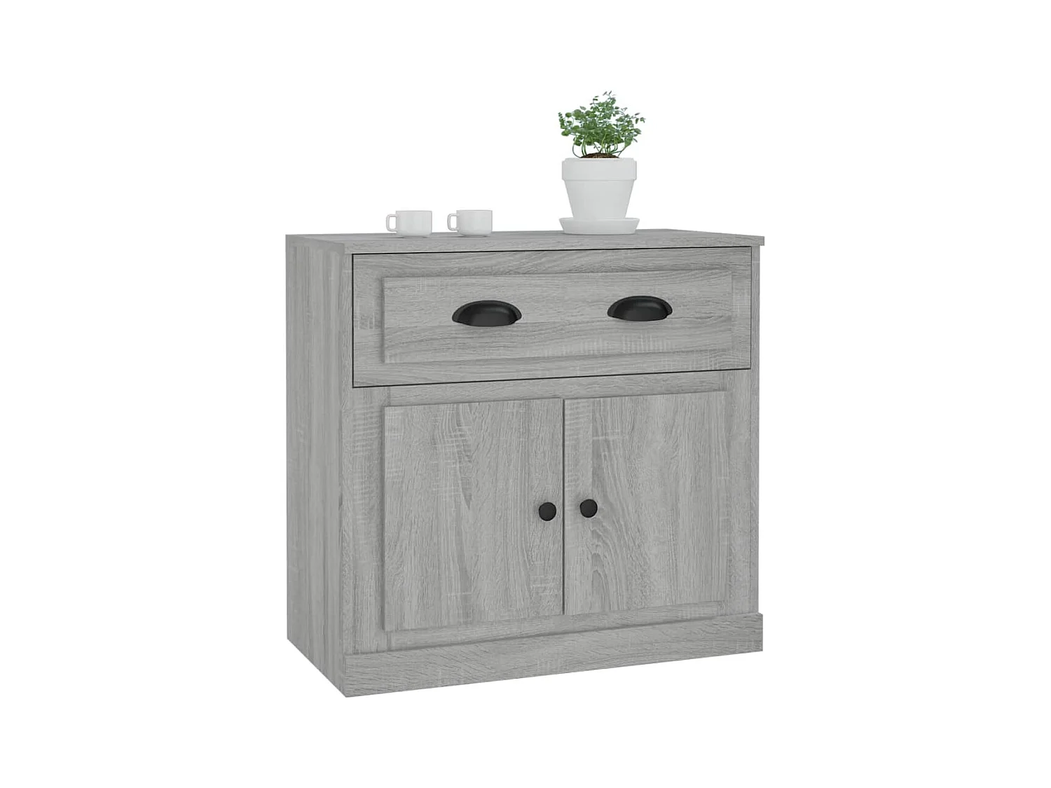 Buffet sonoma gris 70x35,5x67,5 cm bois d'ingénierie
