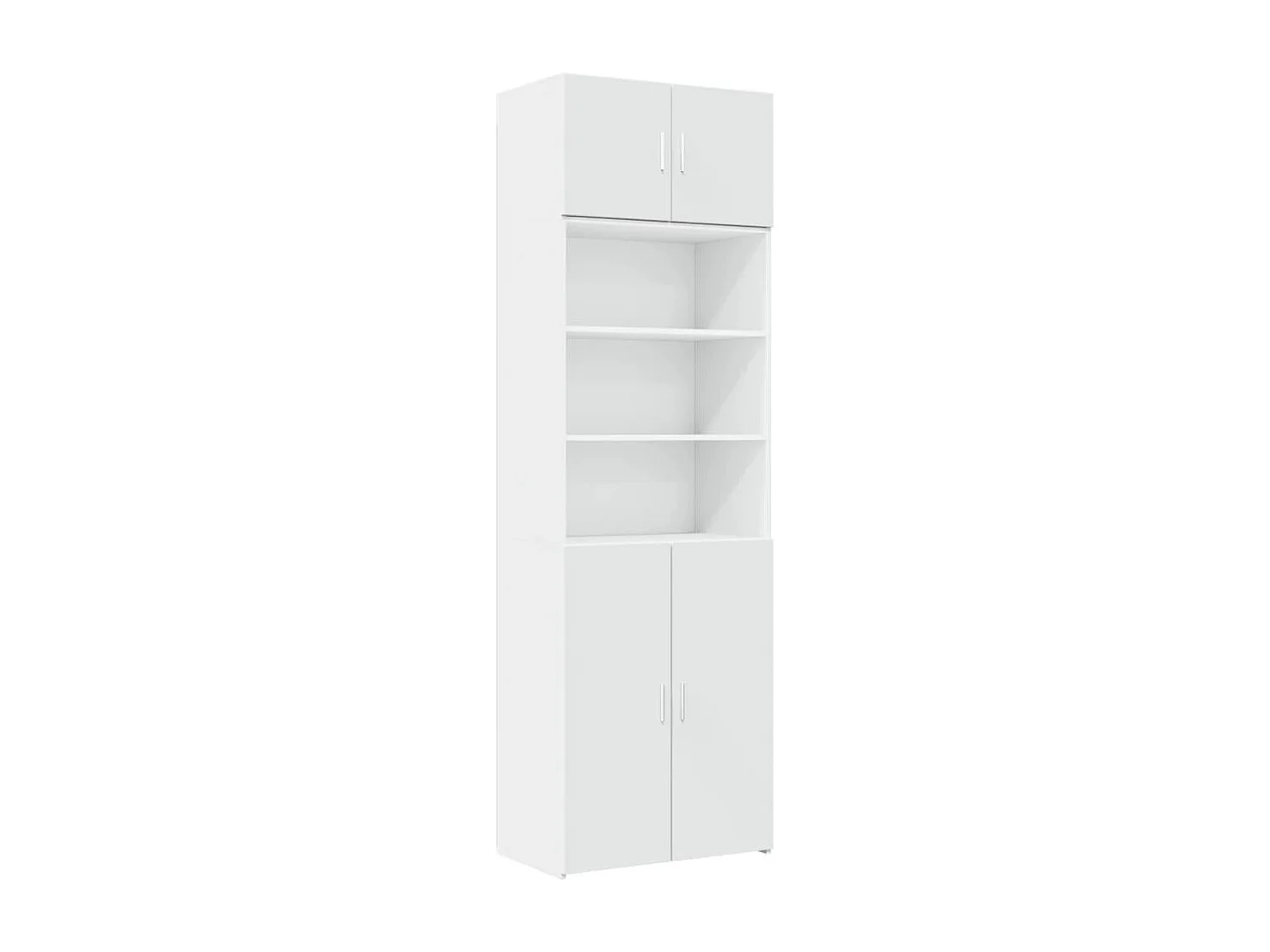 Armoire de rangement blanc 70x42,5x225 cm bois d'ingénierie