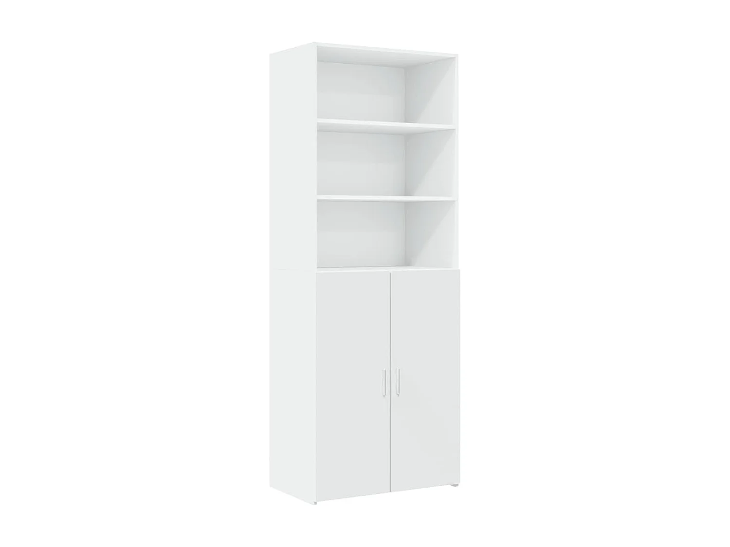 Armoire de rangement blanc 70x42,5x225 cm bois d'ingénierie