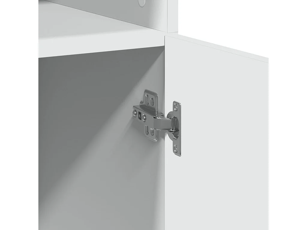 Armoire de rangement blanc 70x42,5x225 cm bois d'ingénierie