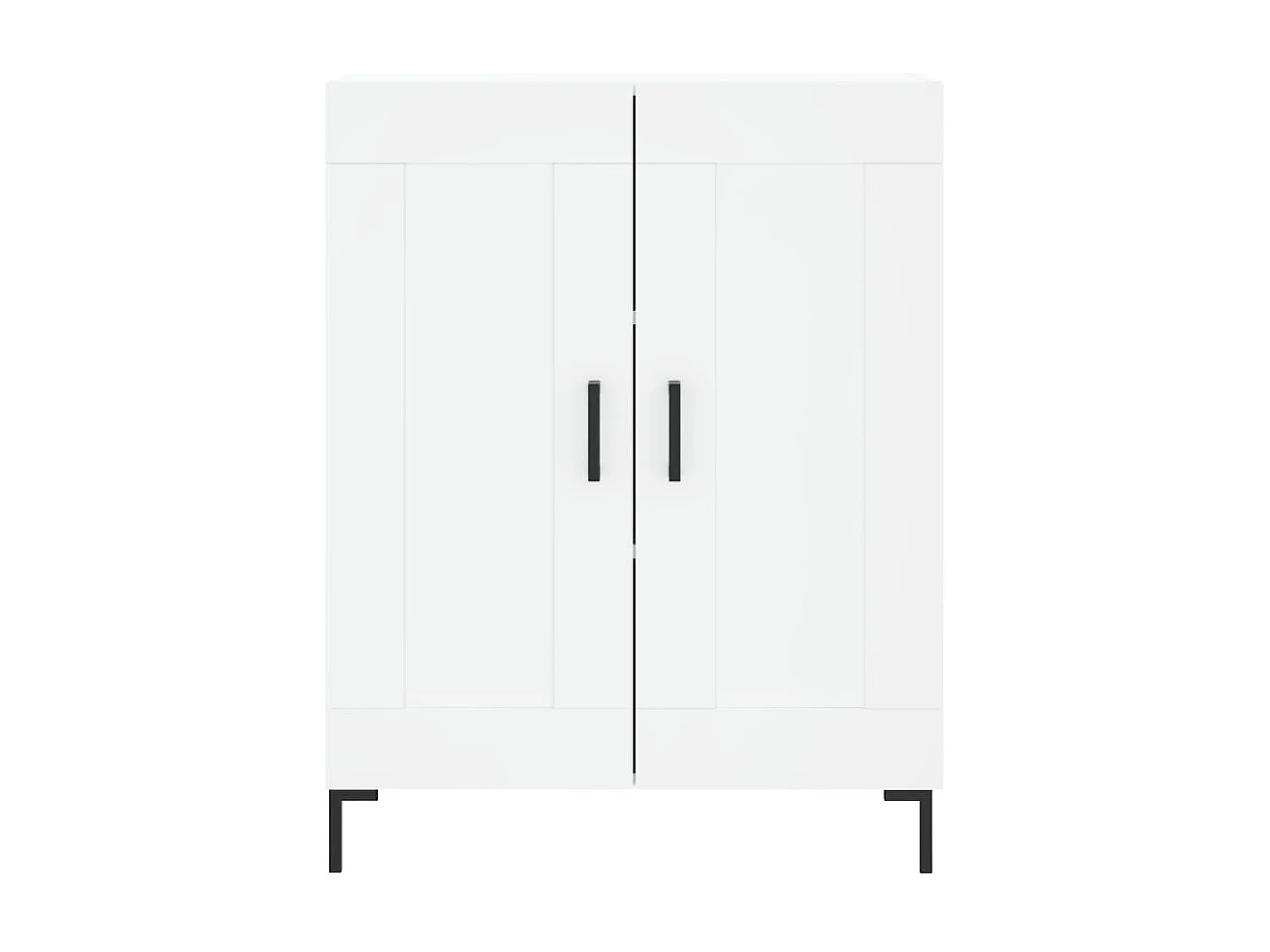 Wit hoog dressoir 69,5x34x180 cm Technisch hout