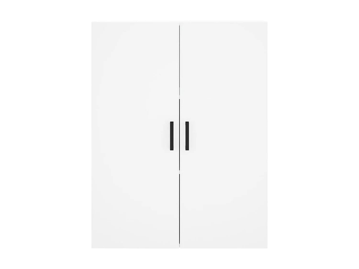 Credenza alta bianca 69,5x34x180 cm Legno ingegnerizzato