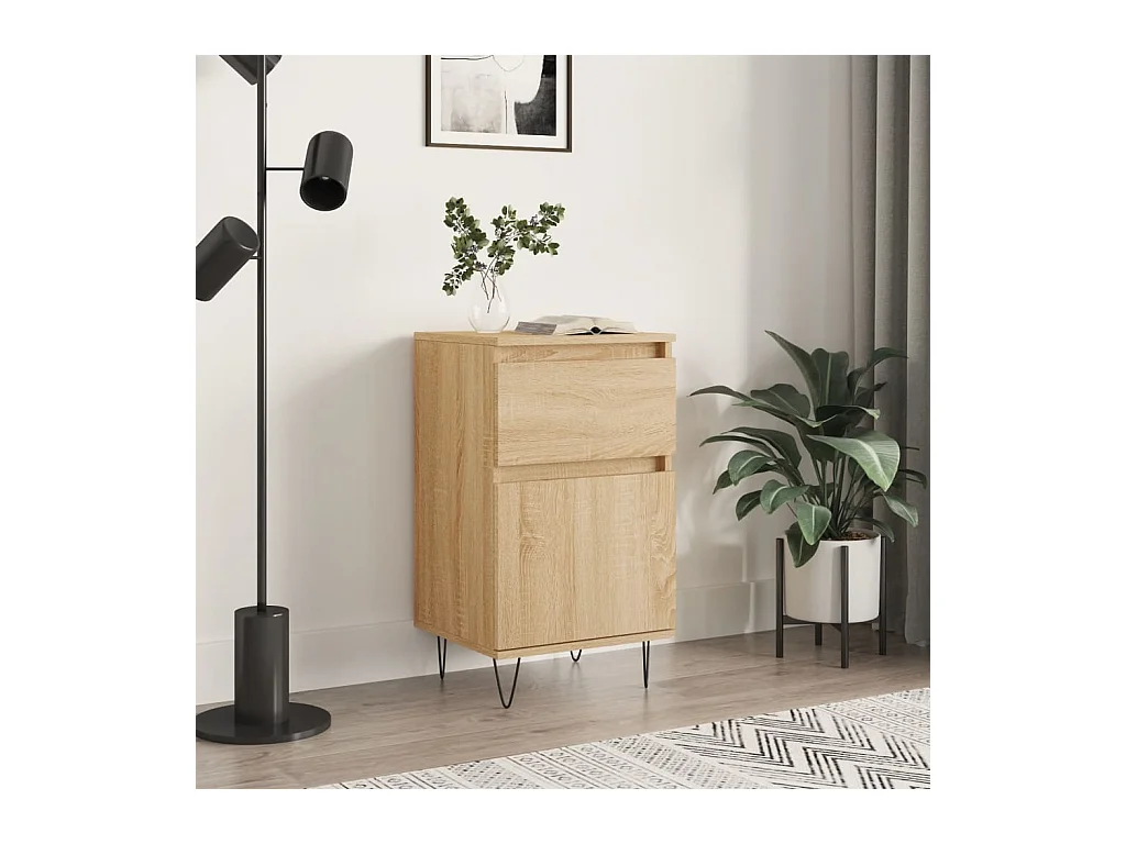 Buffet chêne sonoma 40x35x70 cm bois d'ingénierie