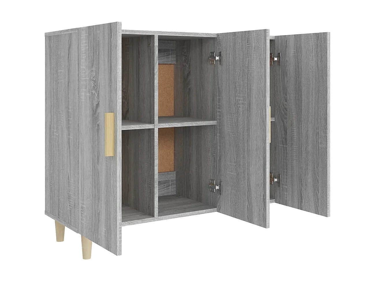 Buffet sonoma gris 90x34x80 cm bois d'ingénierie