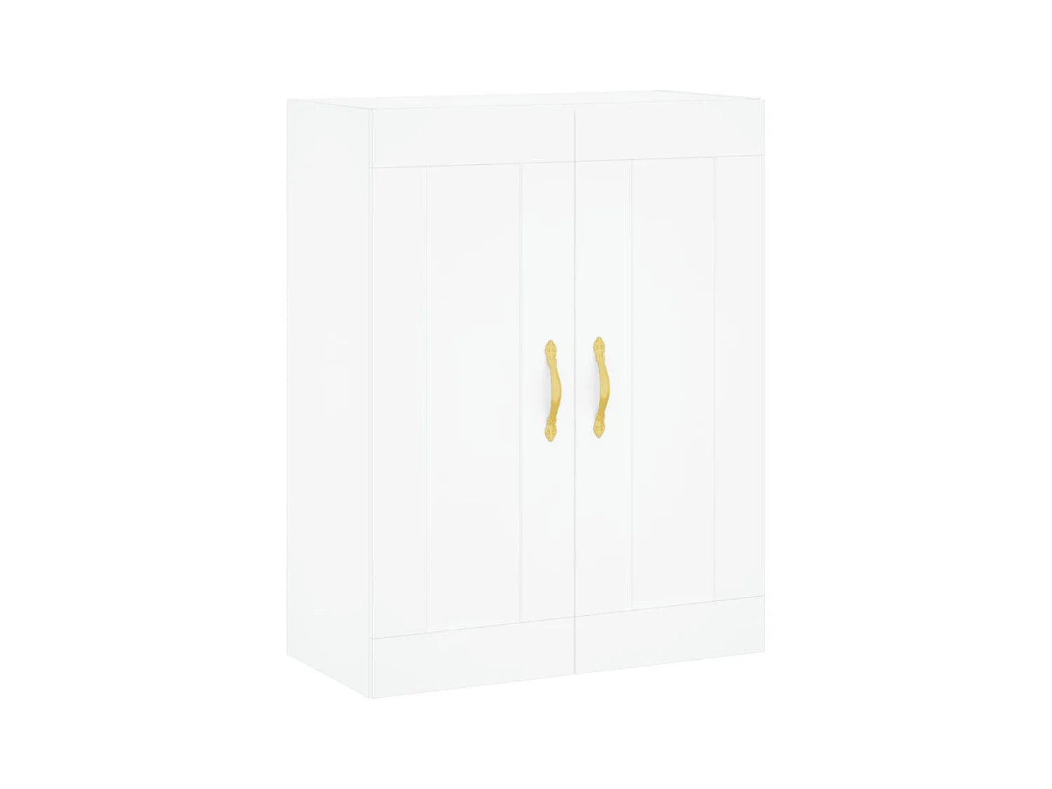 Wit hoog dressoir 69,5x34x180 cm Technisch hout