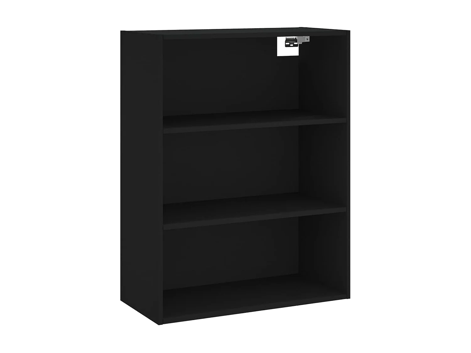 Buffet noir 69,5x32,5x180 cm bois d'ingénierie