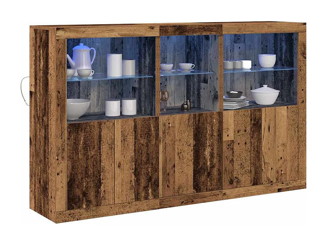 Credenza in legno antico 162 x 37 x 100 cm Legno ingegnerizzato