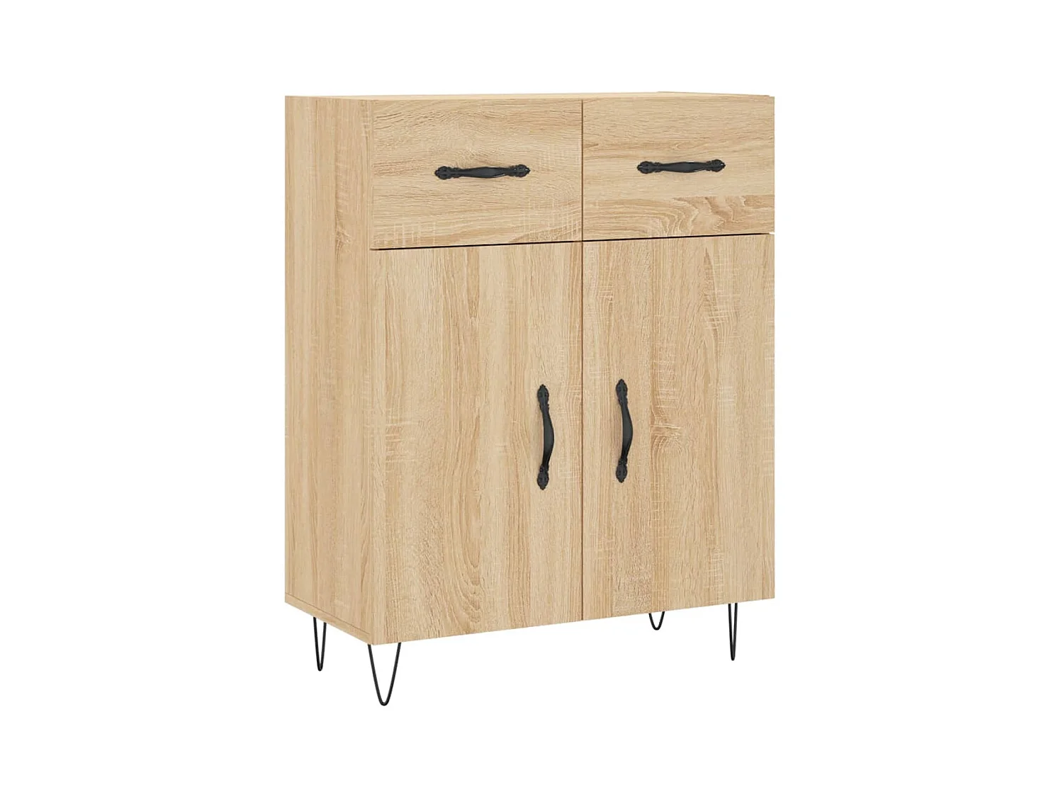 Credenza in rovere Sonoma 69,5x34x90 cm in legno ingegnerizzato