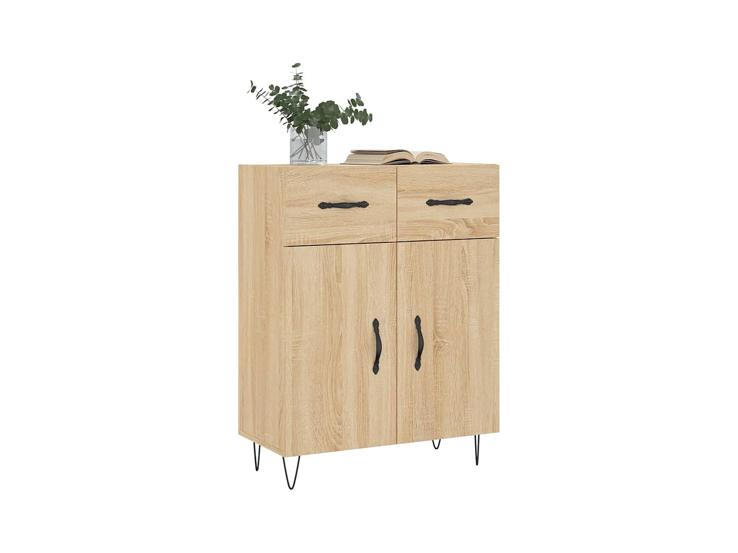 Credenza in rovere Sonoma 69,5x34x90 cm in legno ingegnerizzato