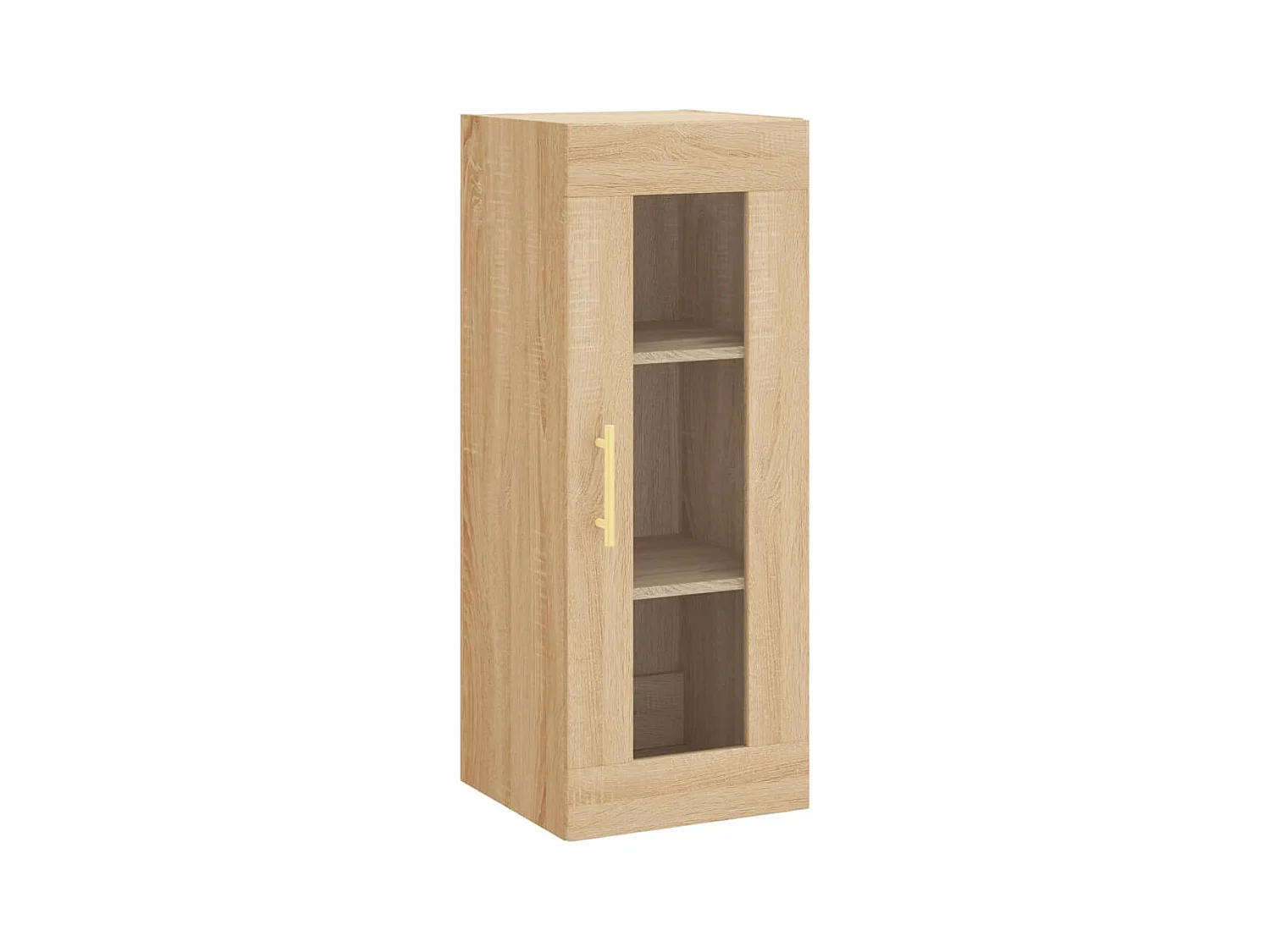 Aparador alto roble Sonoma 34,5x34x180 cm Madera de ingeniería