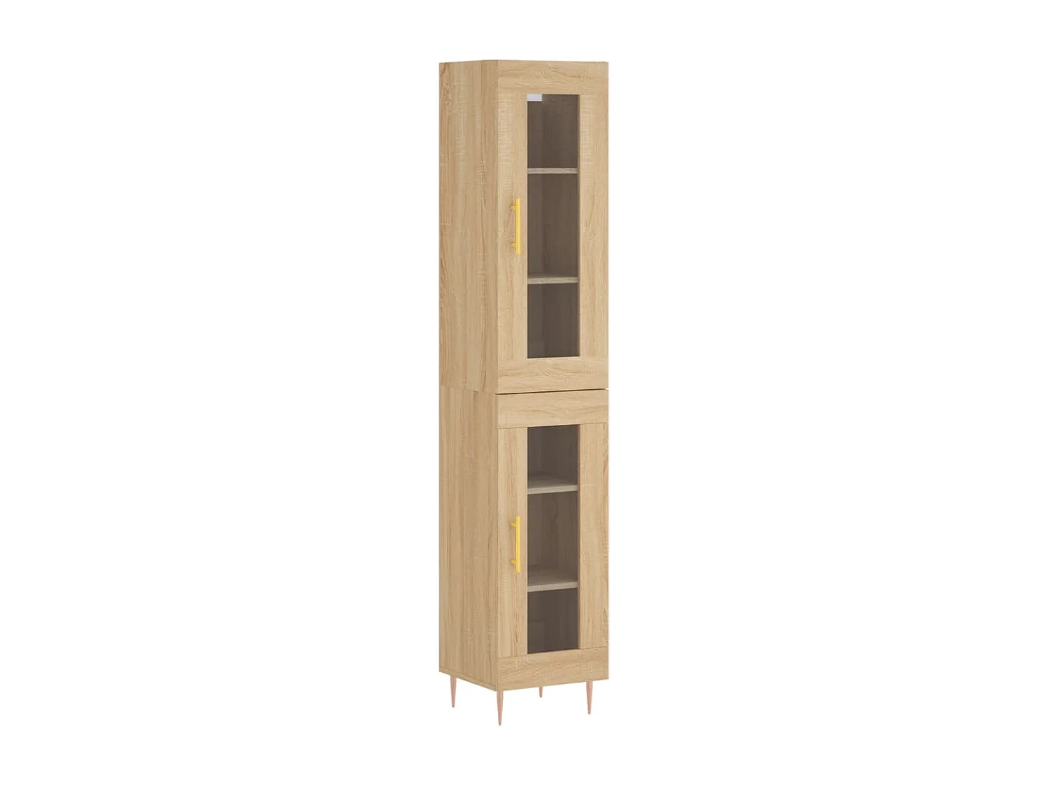 Buffet haut Chêne sonoma 34,5x34x180 cm Bois d'ingénierie