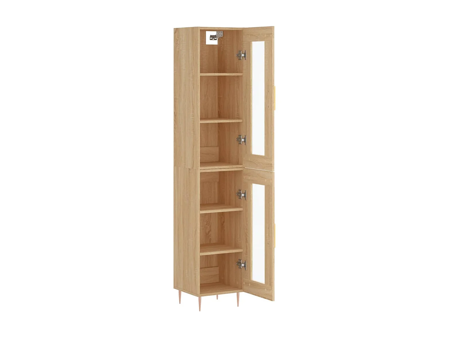 Buffet haut Chêne sonoma 34,5x34x180 cm Bois d'ingénierie