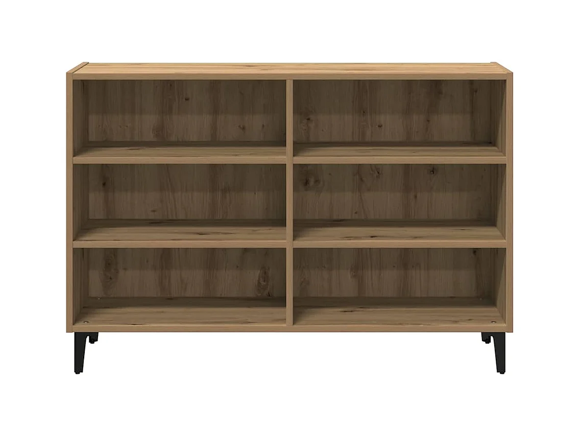 Buffet chêne artisanal 103,5x35x70 cm bois d'ingénierie