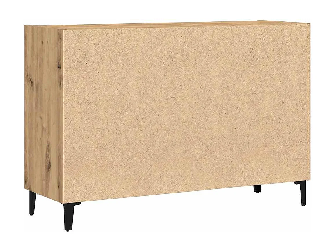 Buffet chêne artisanal 103,5x35x70 cm bois d'ingénierie