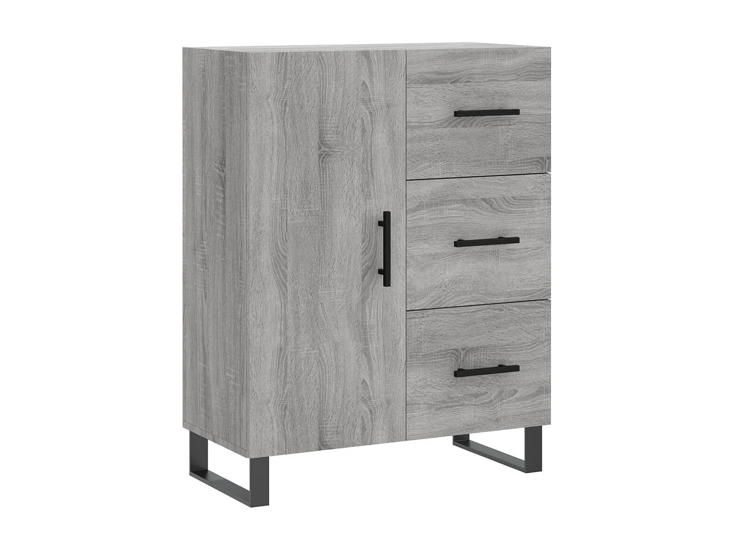 Buffet haut Sonoma gris 69,5x34x180 cm Bois d'ingénierie