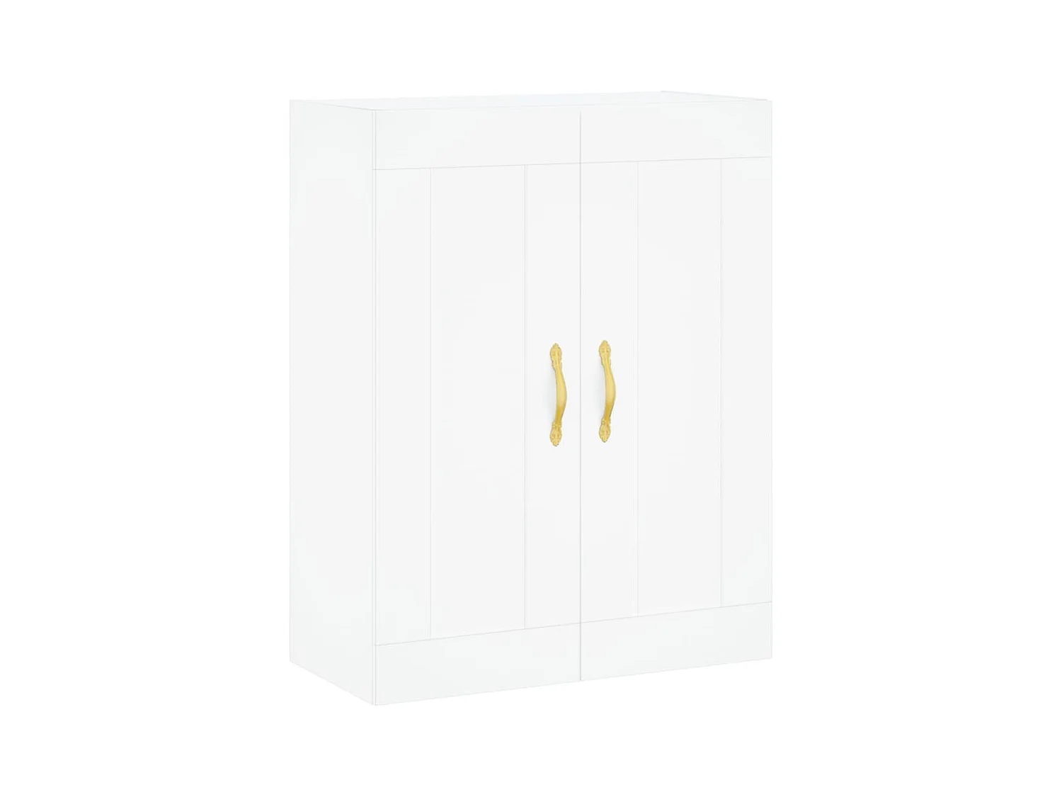 Mobiletto da parete bianco 69,5x34x90 cm in legno ingegnerizzato