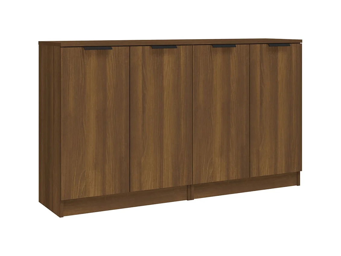 Credenze 2 pezzi rovere marrone 60x30x70 cm Legno ingegnerizzato