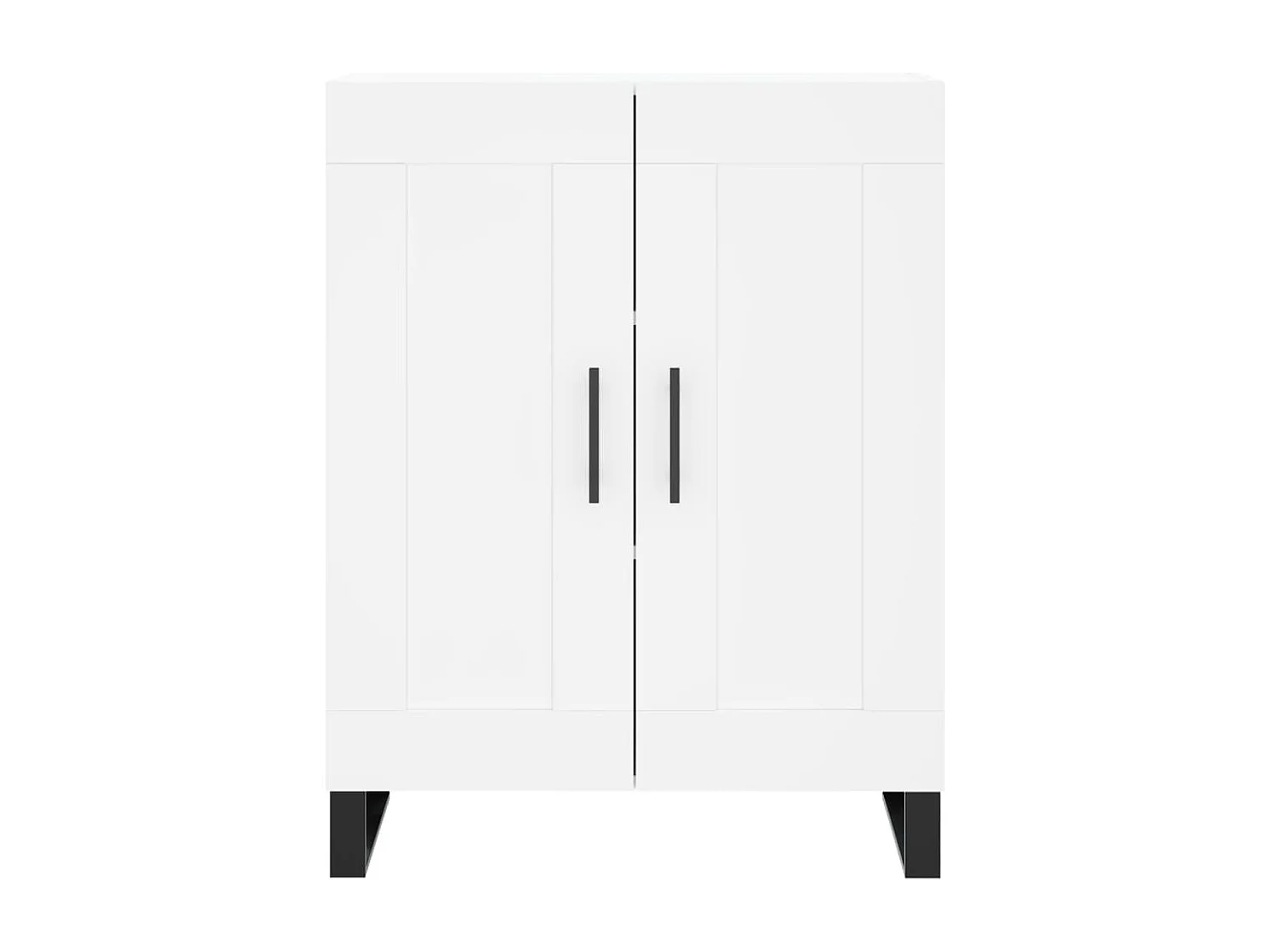 Wit hoog dressoir 69,5x34x180 cm Technisch hout