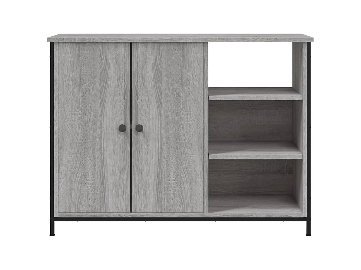 Buffet sonoma gris 100x33x75 cm bois d'ingénierie