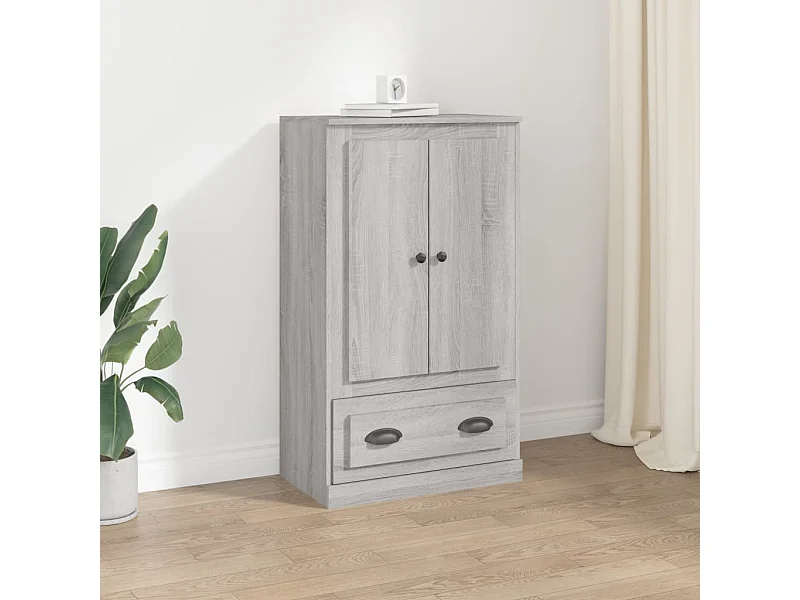 Buffet haut sonoma gris 60x35,5x103,5 cm bois d'ingénierie