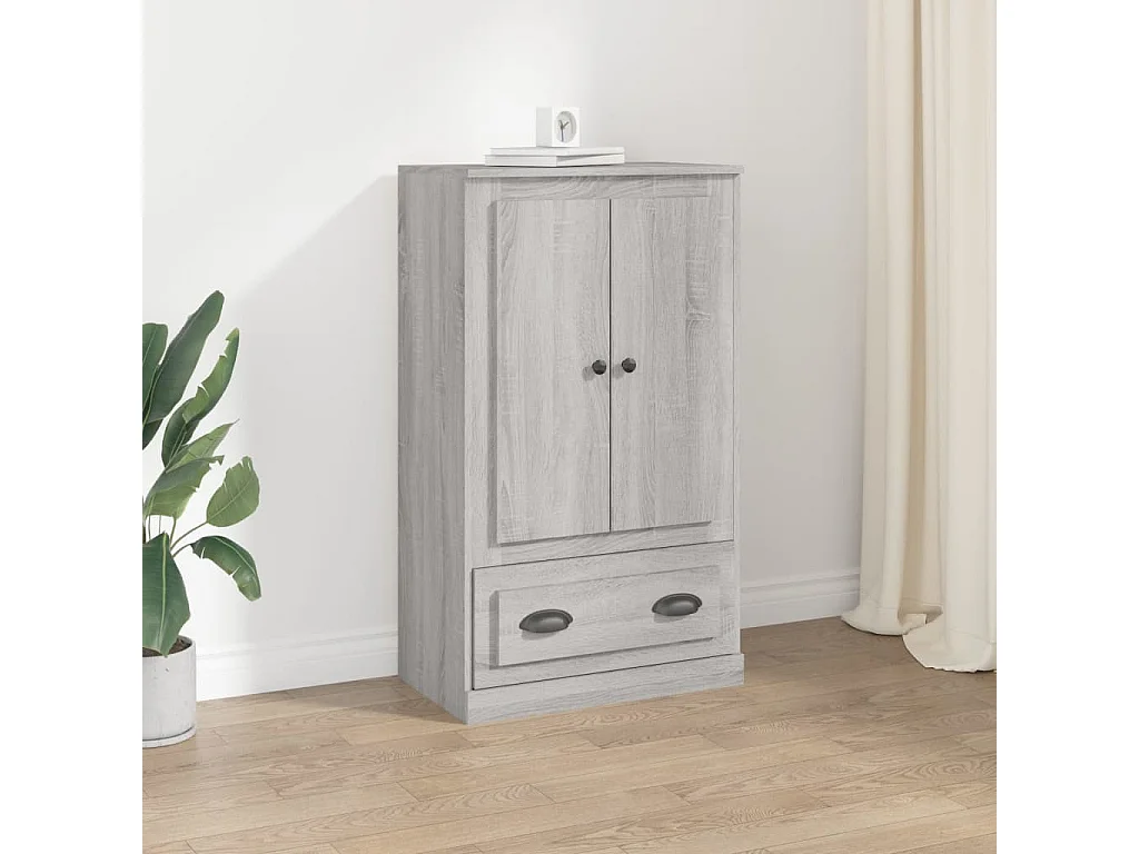 Buffet haut sonoma gris 60x35,5x103,5 cm bois d'ingénierie