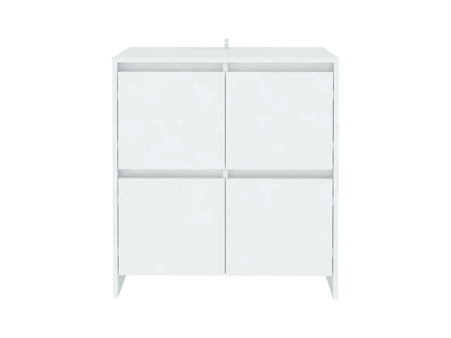Buffets 2 pcs Blanc 70x41x75 cm Bois d'ingénierie