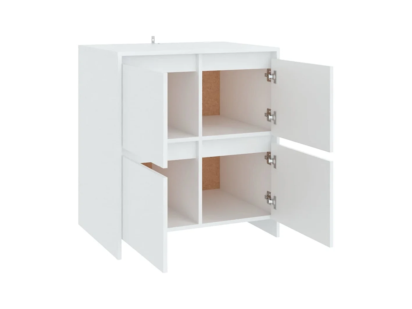 Buffets 2 pcs Blanc 70x41x75 cm Bois d'ingénierie