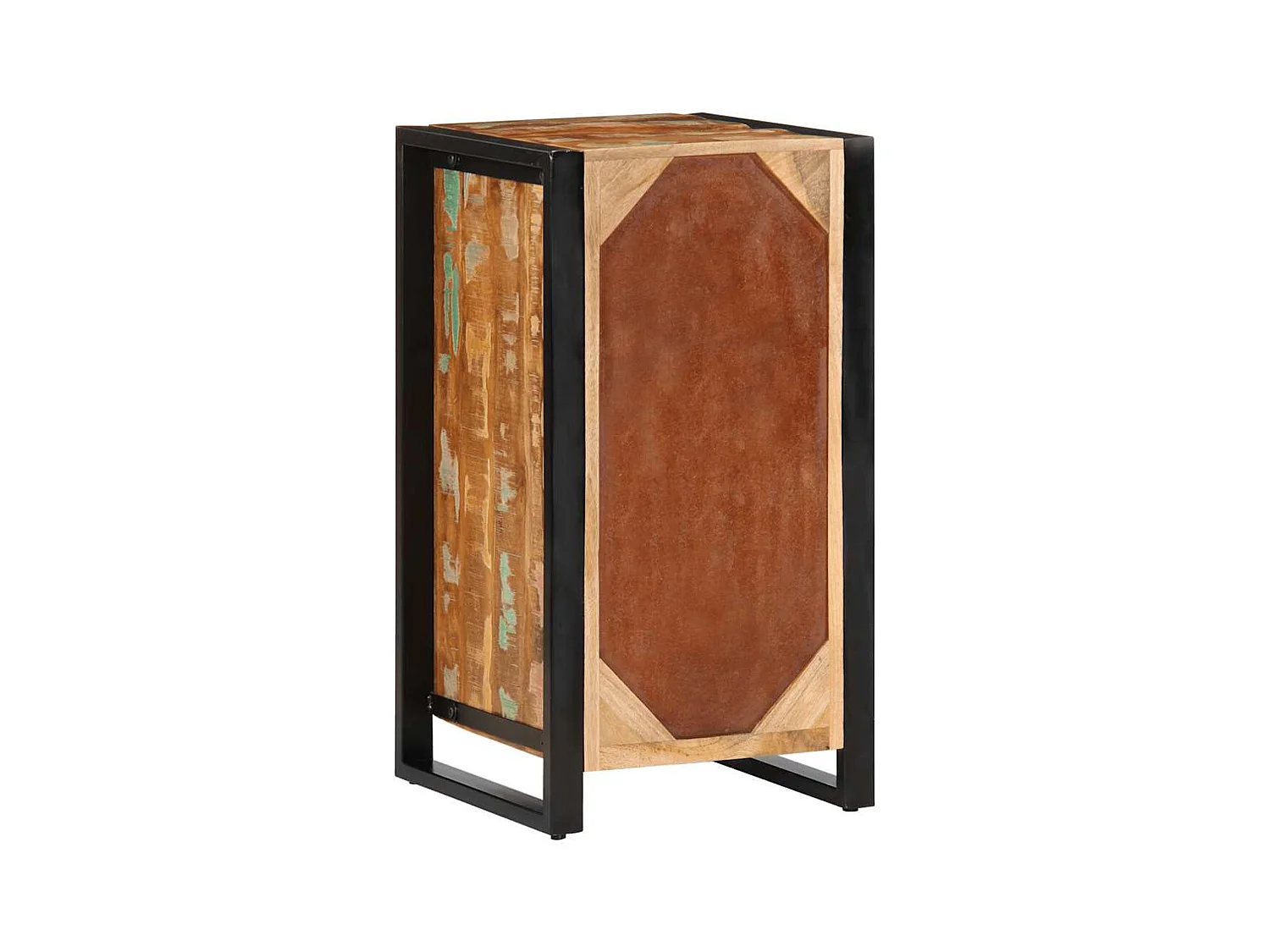 Meerkleurige ladekast 40x40x75 cm gerecycled hout