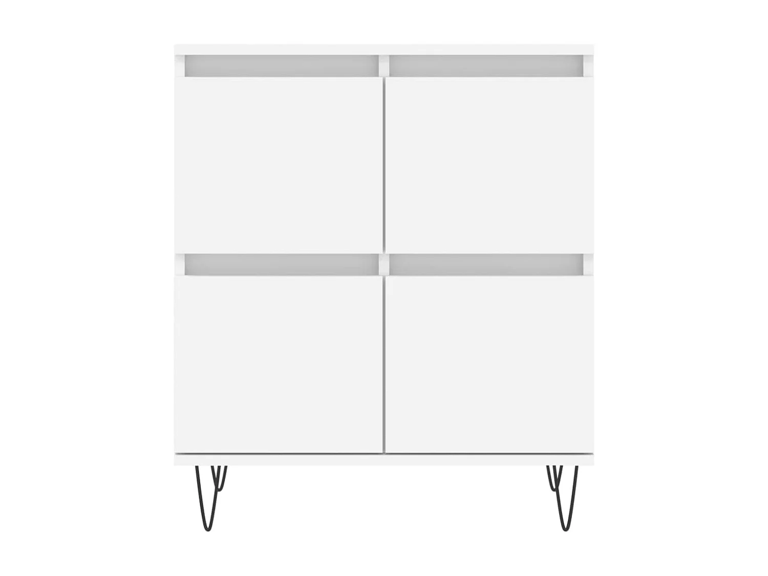 Buffets 3 pcs Blanc Bois d'ingénierie