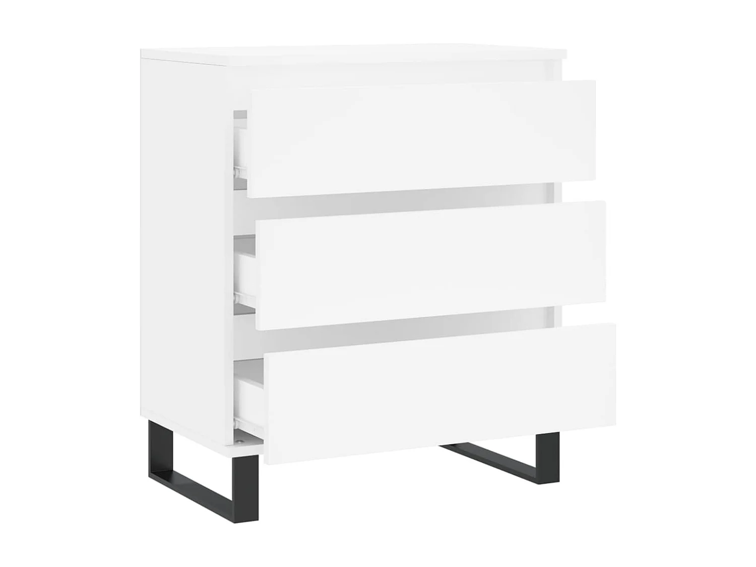 Aparador Blanco 60x35x70 cm Madera de Ingeniería