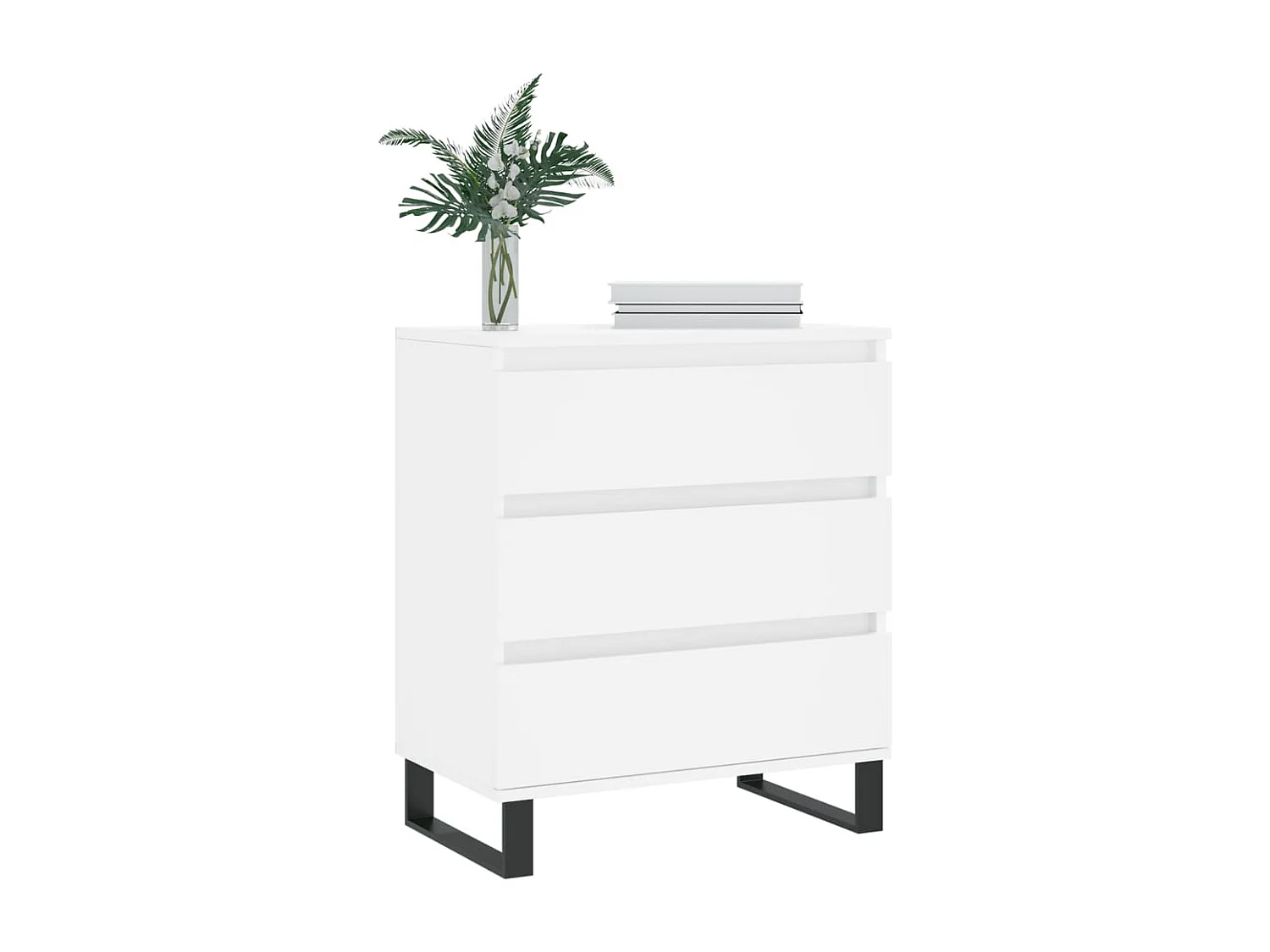 Buffet Blanc 60x35x70 cm Bois d'ingénierie