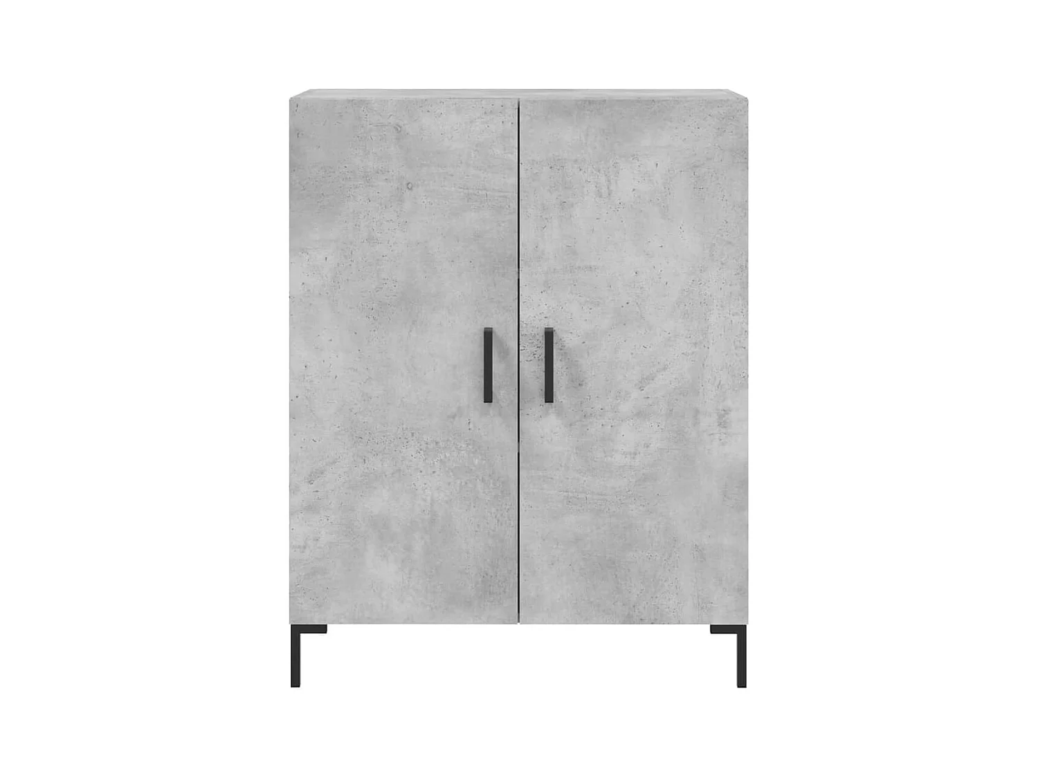 Buffet gris béton 69,5x34x90 cm bois d'ingénierie