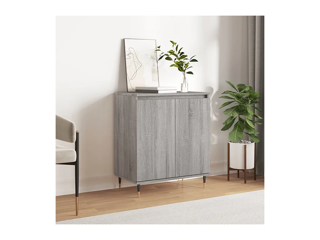 Buffet Sonoma gris 60x35x70 cm Bois d'ingénierie