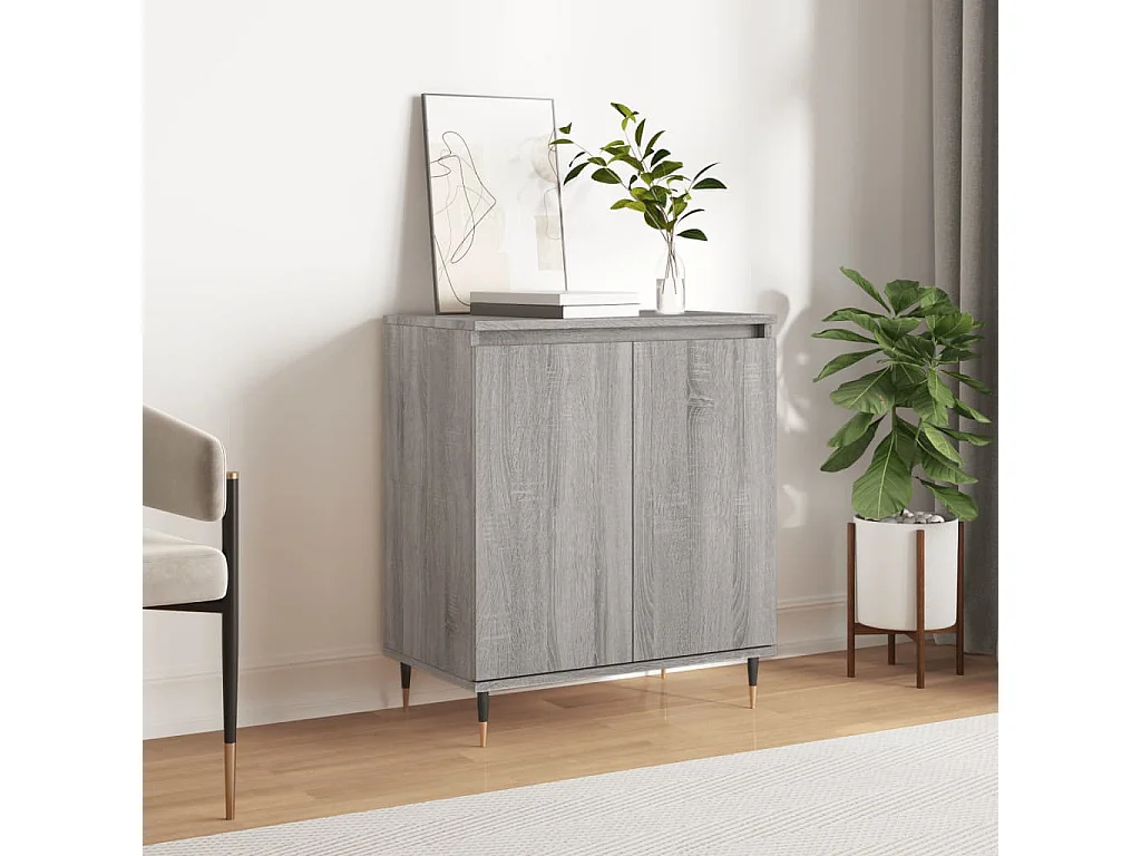 Buffet Sonoma gris 60x35x70 cm Bois d'ingénierie