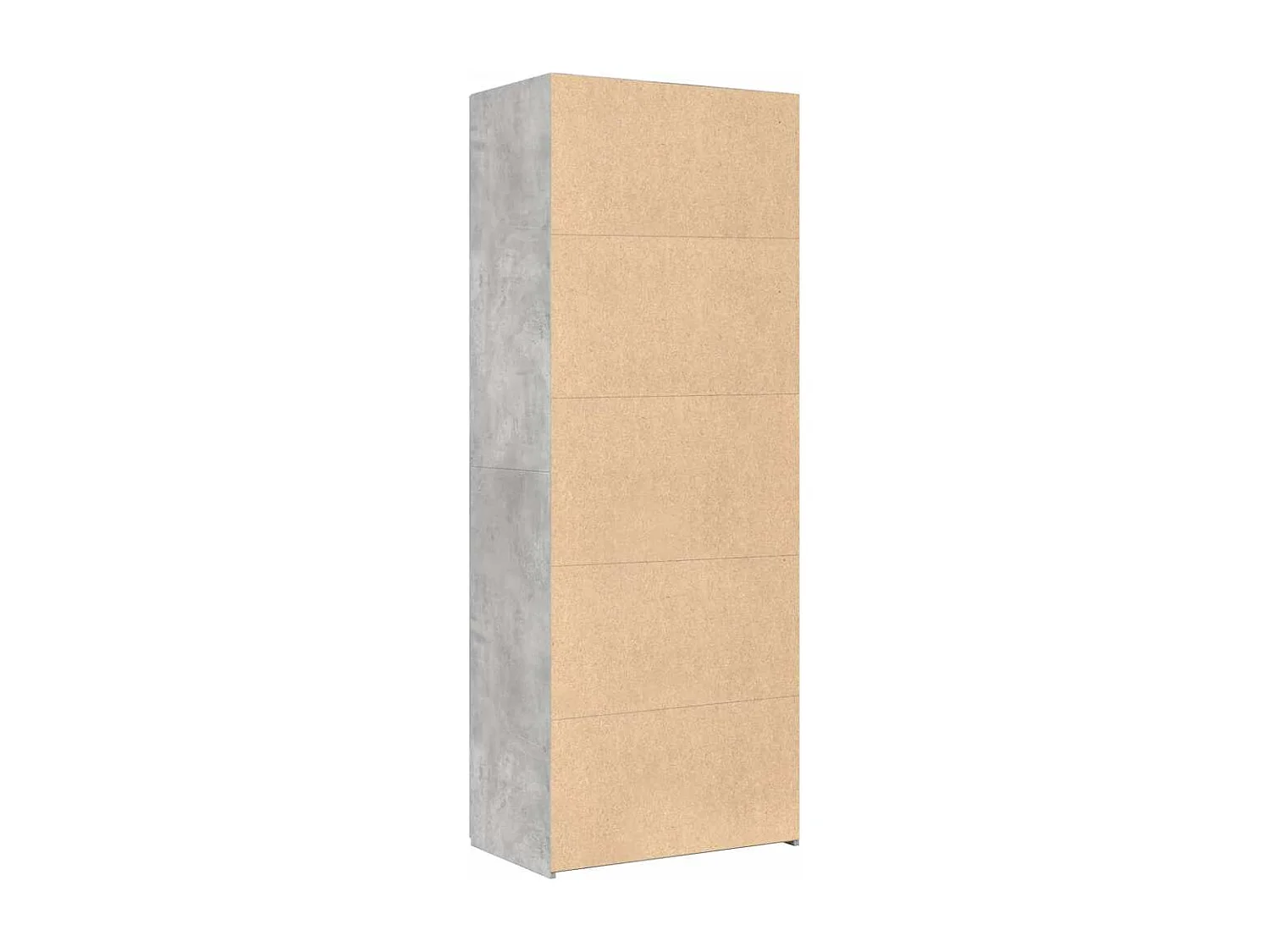 Buffet haut gris béton 70x42,5x185 cm bois d'ingénierie