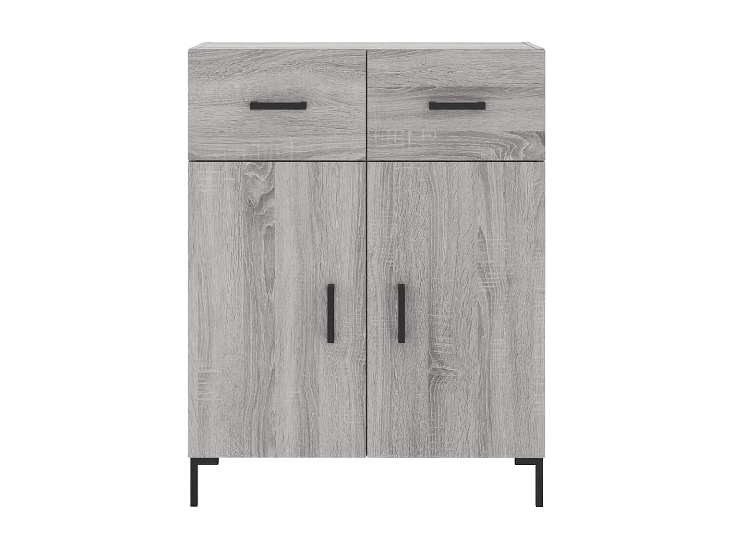 Sonoma Sideboard grau 69,5x34x90 cm Holzwerkstoff