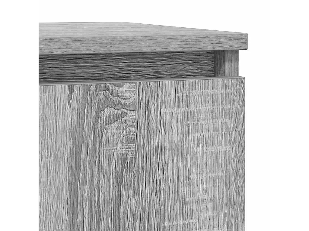 Buffet sonoma gris 57x34x76 cm bois d'ingénierie