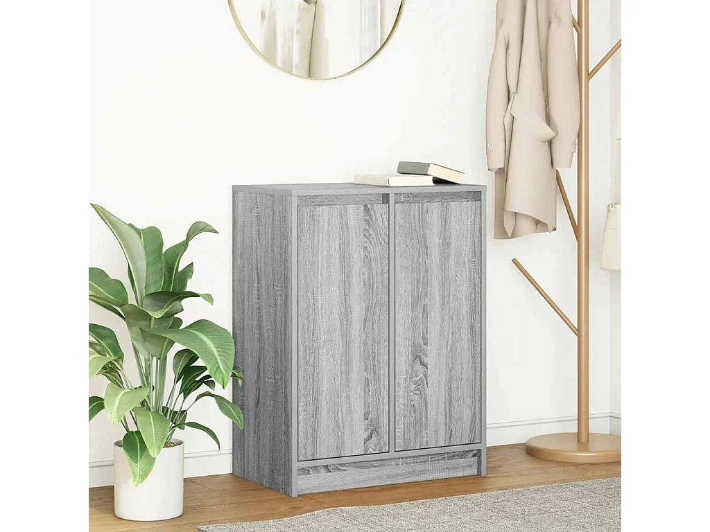 Buffet sonoma gris 57x34x76 cm bois d'ingénierie