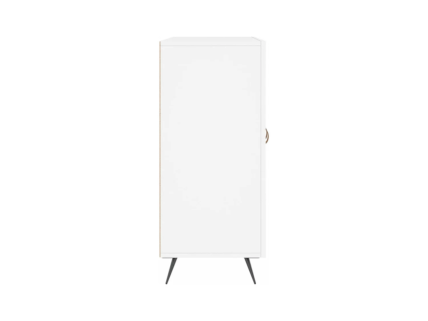 Credenza bianca 90x34x80 cm in legno ingegnerizzato